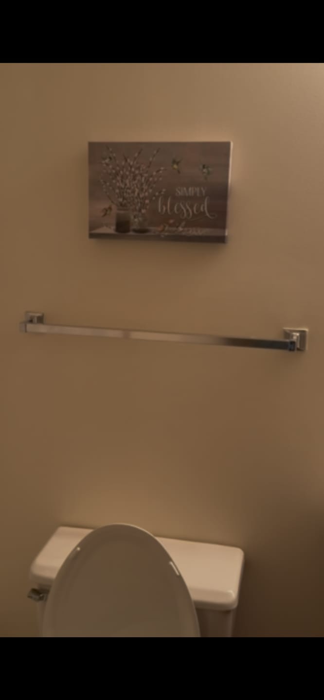 Customer photo review of Simply Blessed Wall Art Canvas - Christian Wall Art