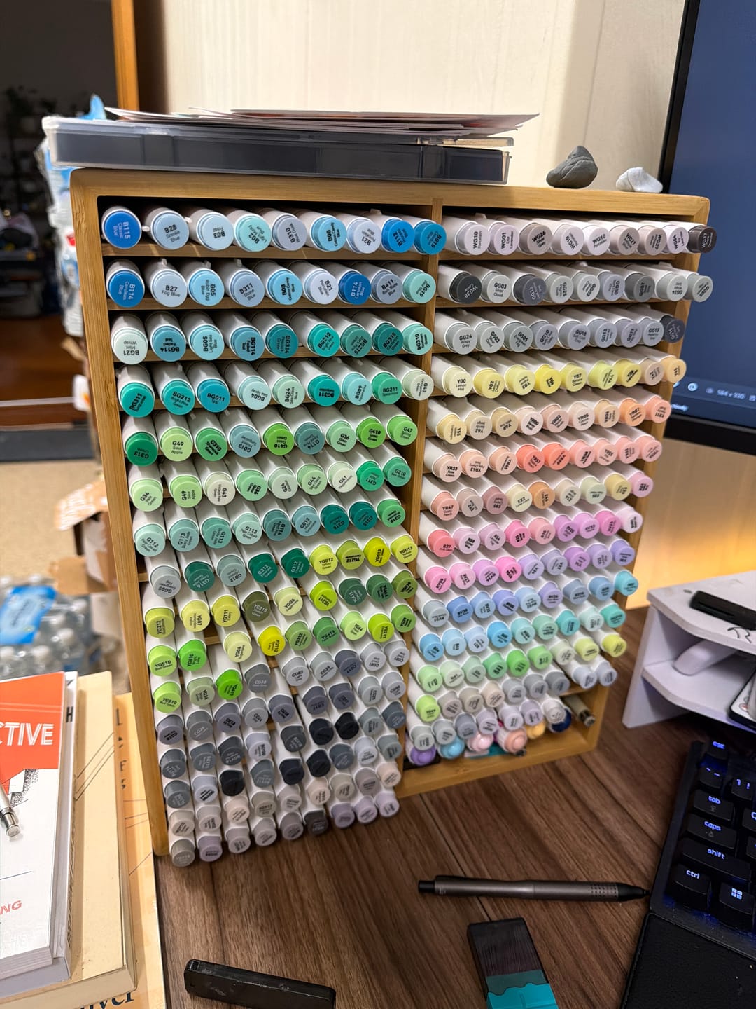 Customer photo review of Ohuhu Honolulu 96 Pastel Colors Alcohol Art Markers - Sweetness & Blossoming (Australia Domestic Shipping)
