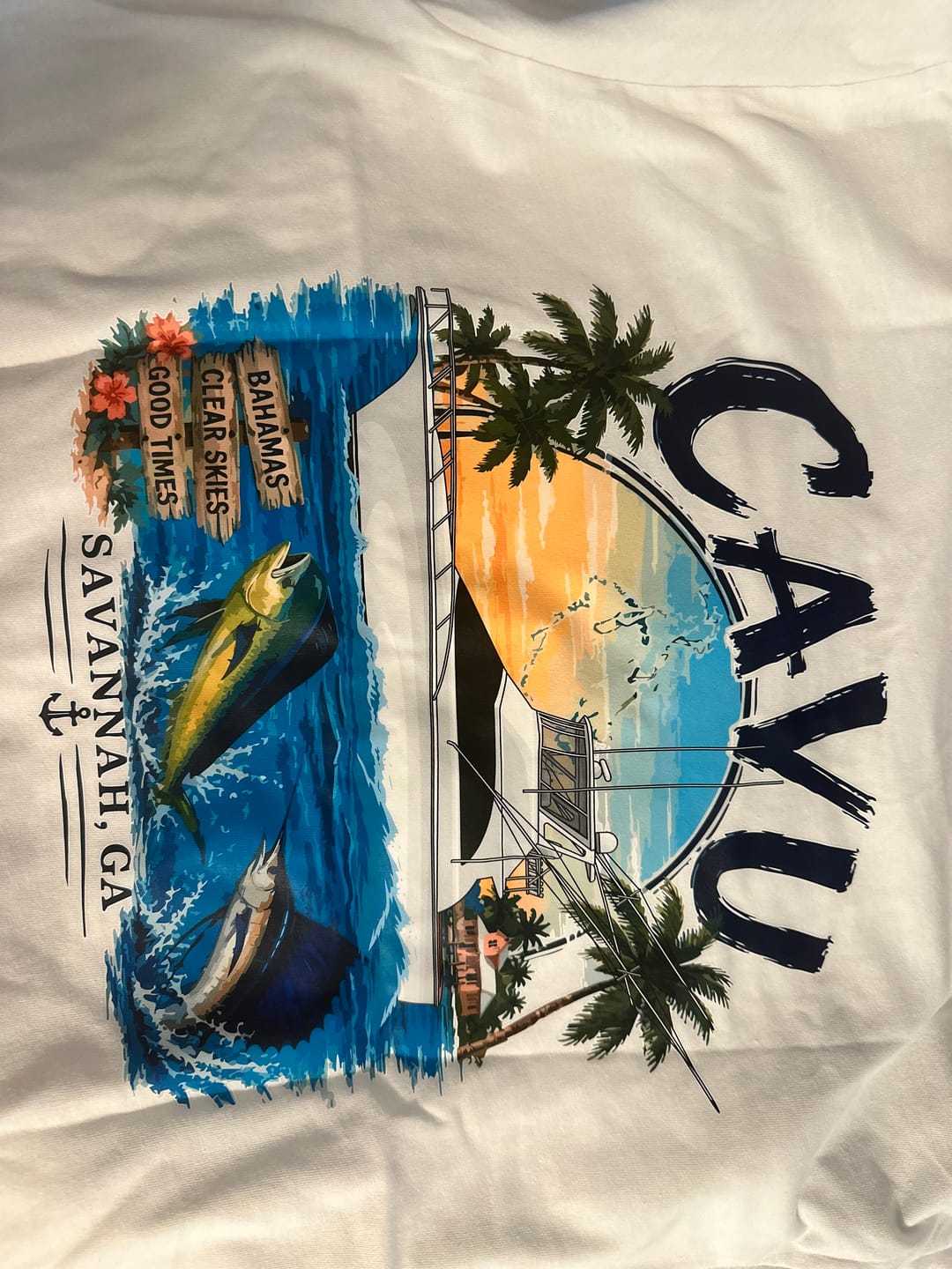 Customer photo review of Custom Digital Boat Artwork