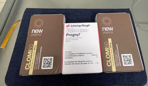 Customer photo review of Paquete Post-ciclo para principiantes o intermedios | Gonadotropina (HCG), & Clomifeno