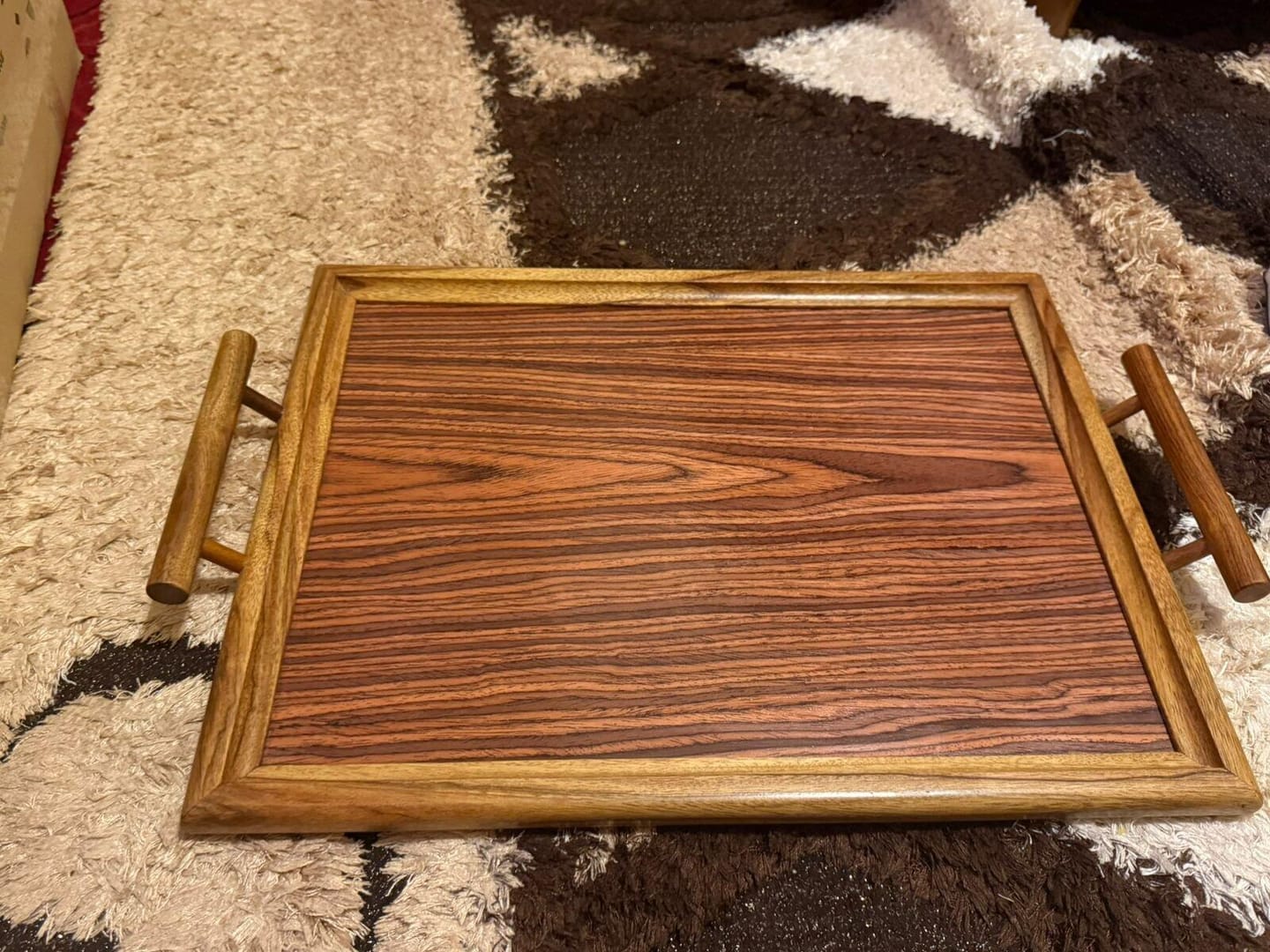 Customer photo review of Classic Wooden Bar Tray