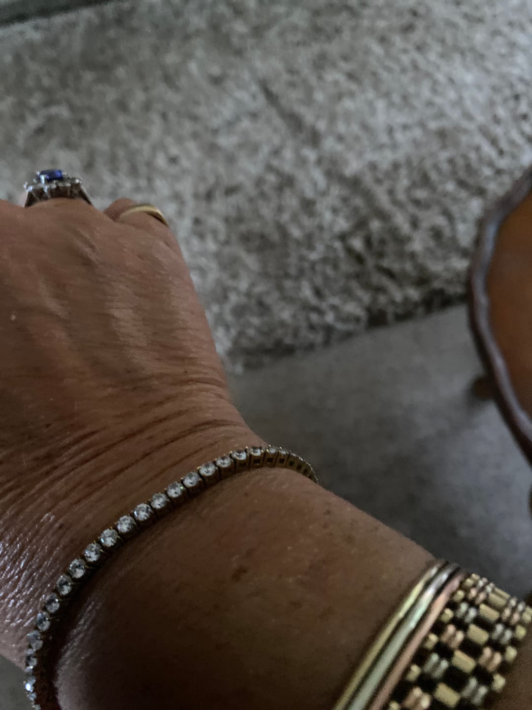 Customer photo review of Luxe Tennis Bracelet