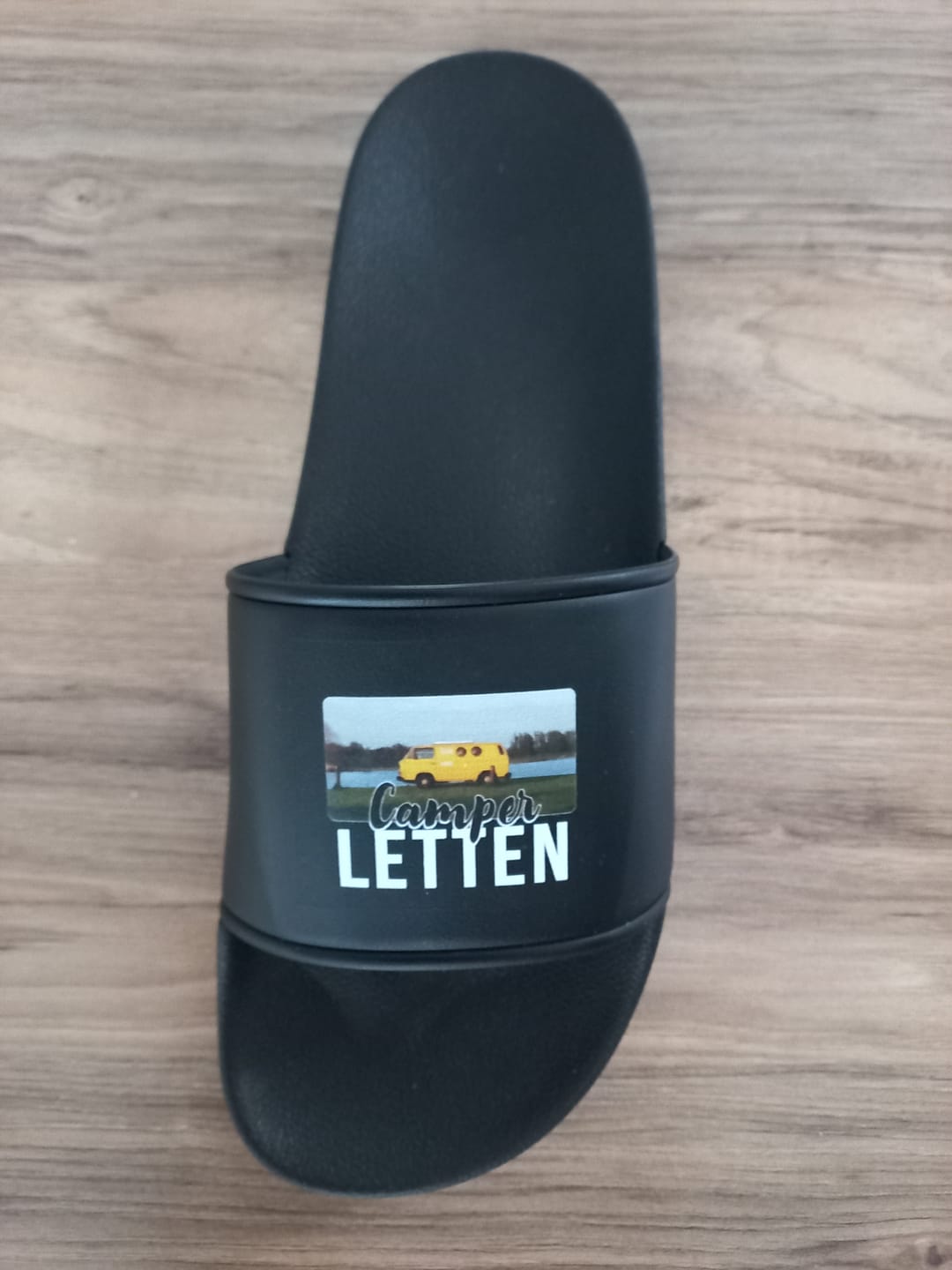 Customer photo review of Camperletten - Personalisierte Badeschlappen für Camper und Wohnmobilfreunde