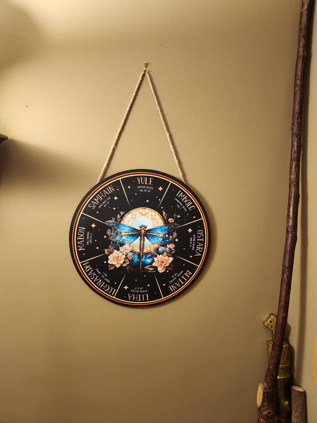 Customer photo review of Wheel of the Year Sign
