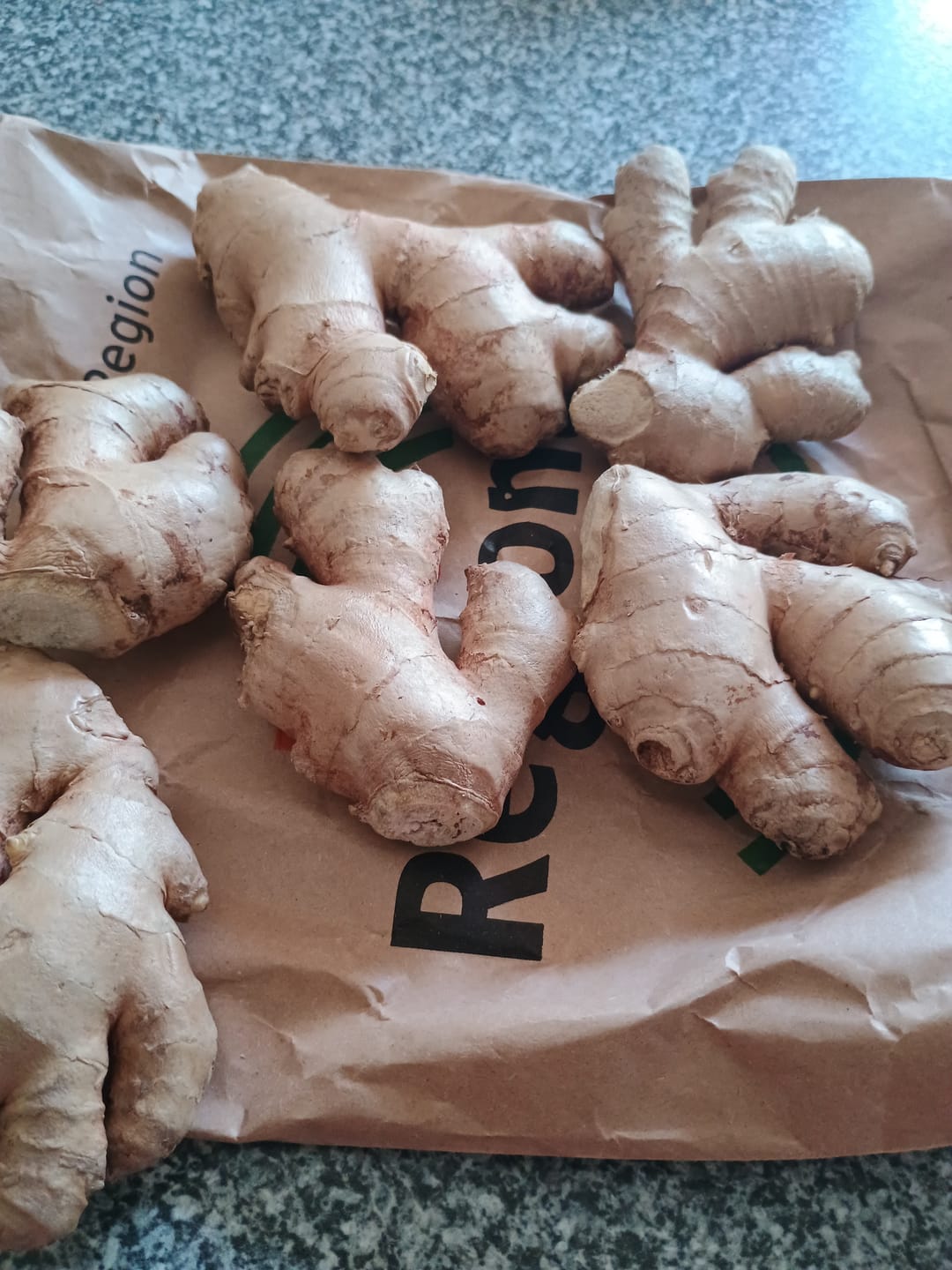 Customer photo review of Ingwer Bio aus Peru mit Schale verwertbar!