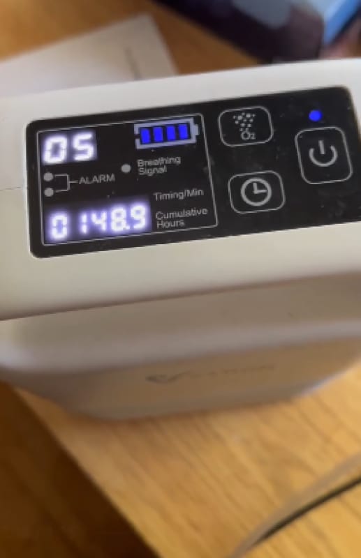 Customer photo review of VARON VP-2 | Pulsacyjny koncentrator tlenu przenośny z akumulatorem | 93% tlenu, długi czas pracy baterii