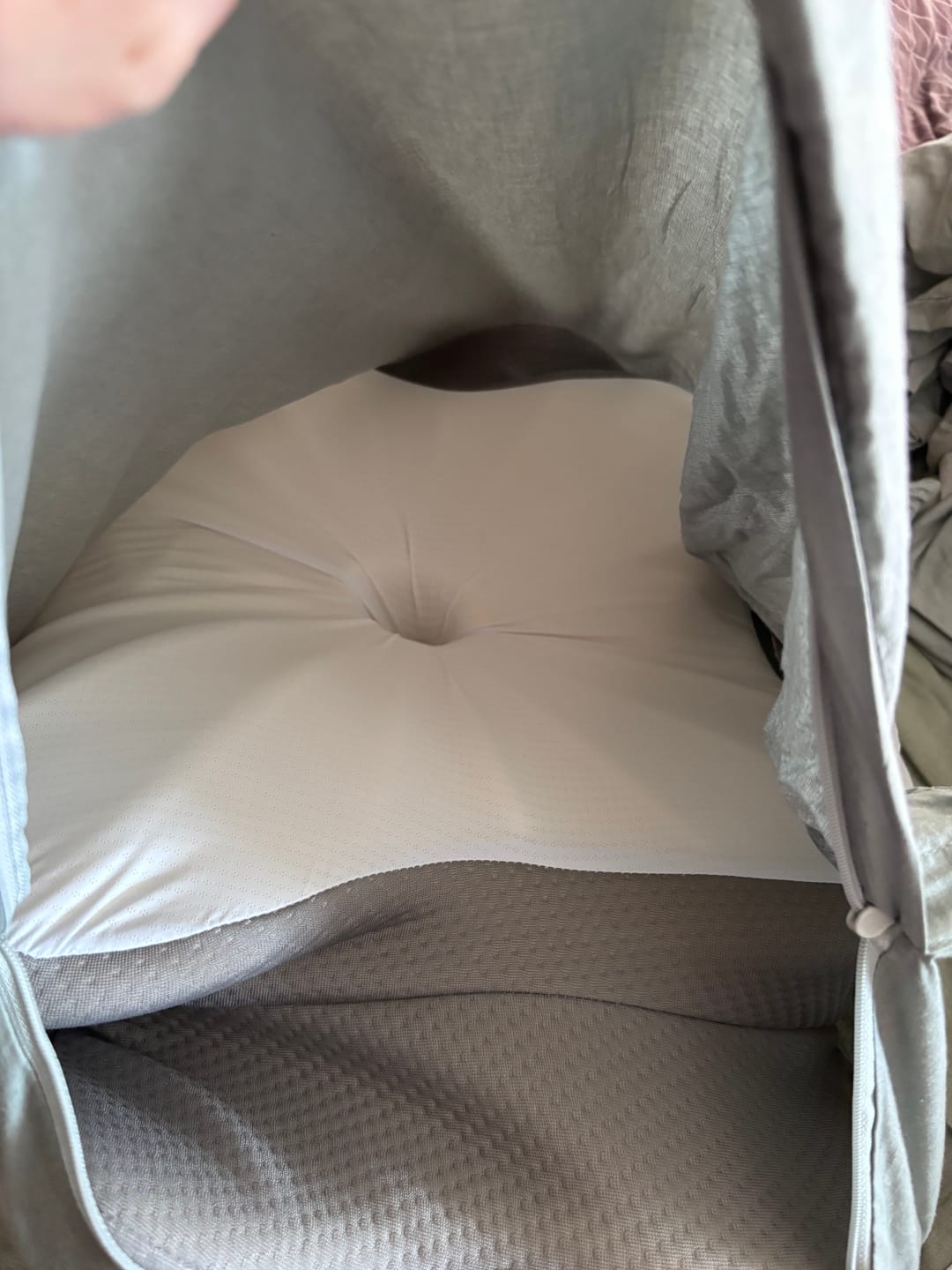 Customer photo review of DreamAlign - Ergonomisk nakkepude med memory-skum