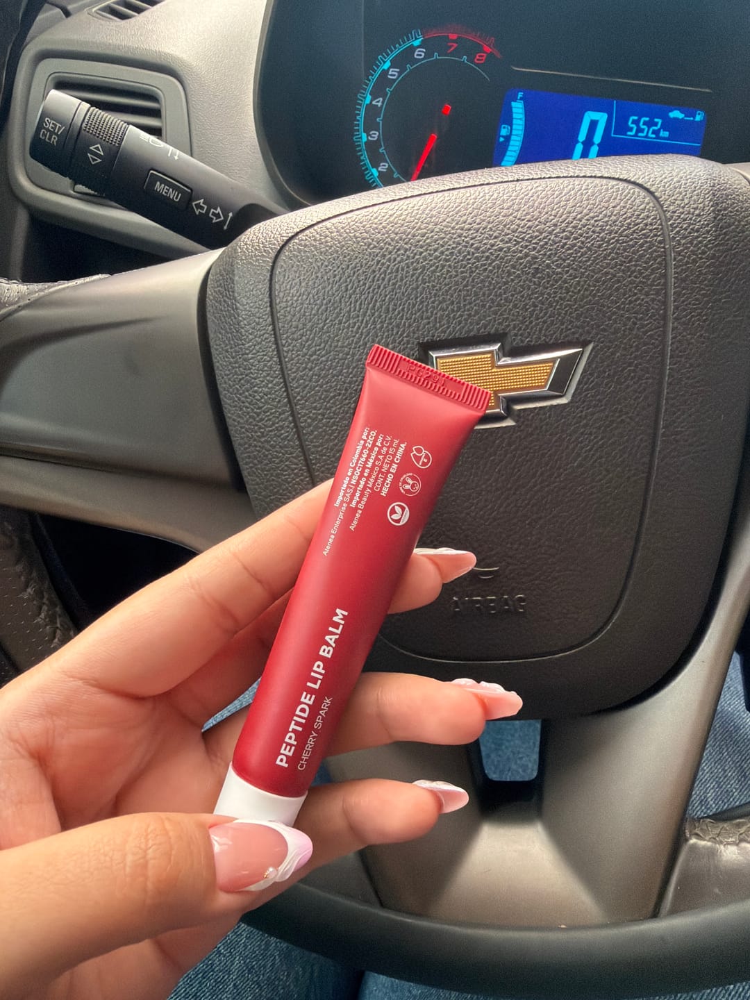 Customer photo review of PEPTIDE LIP BALM