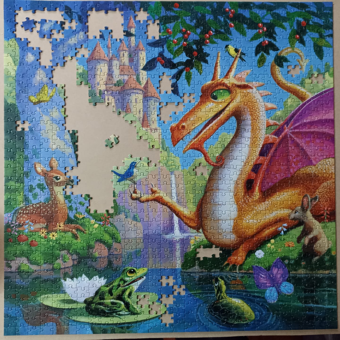 Customer photo review of Puzzle 1000 Piezas - Dragón
