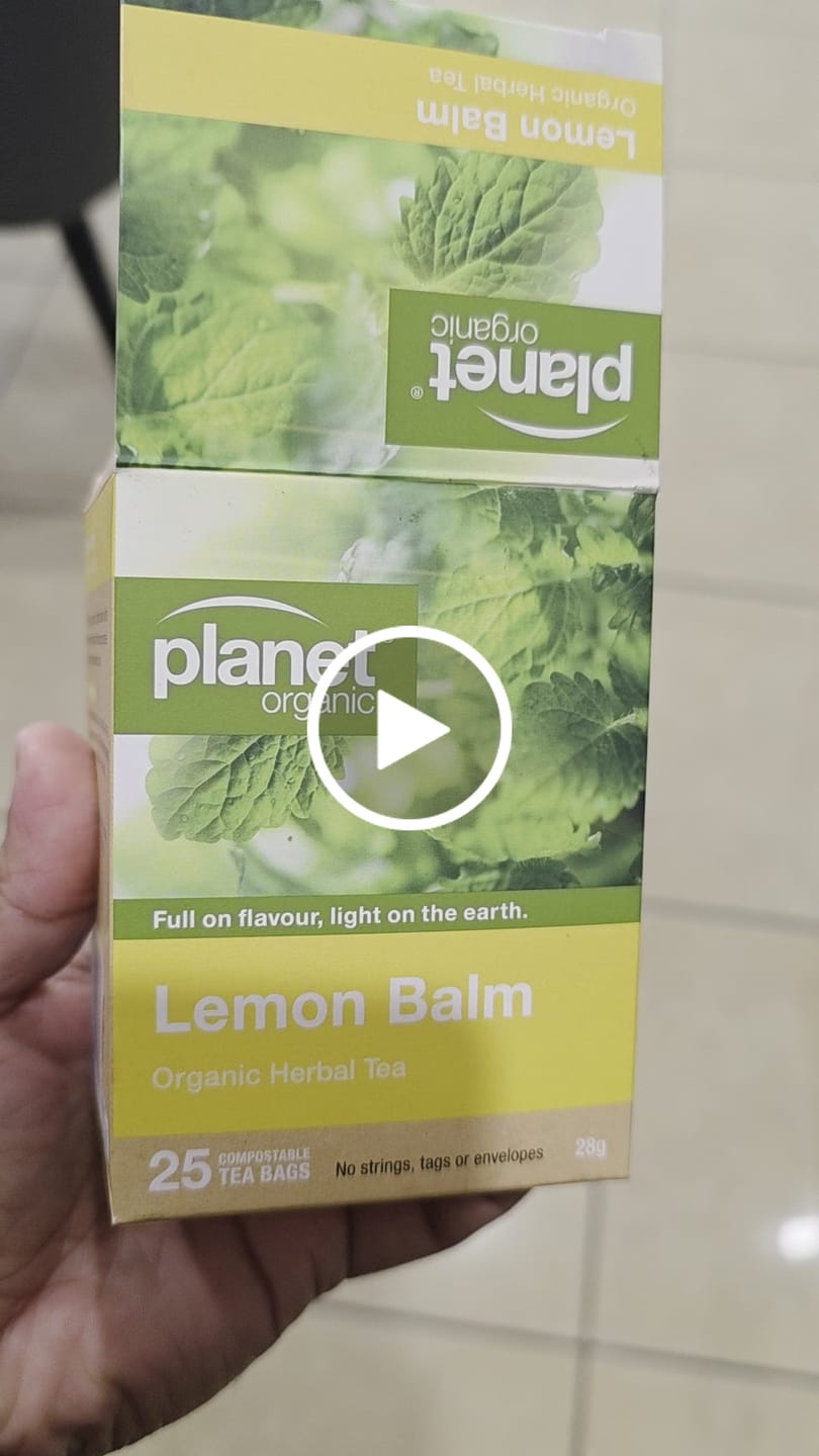 Customer video review of Lemon Balm Tea 25 Tea Bags - Certified Organic