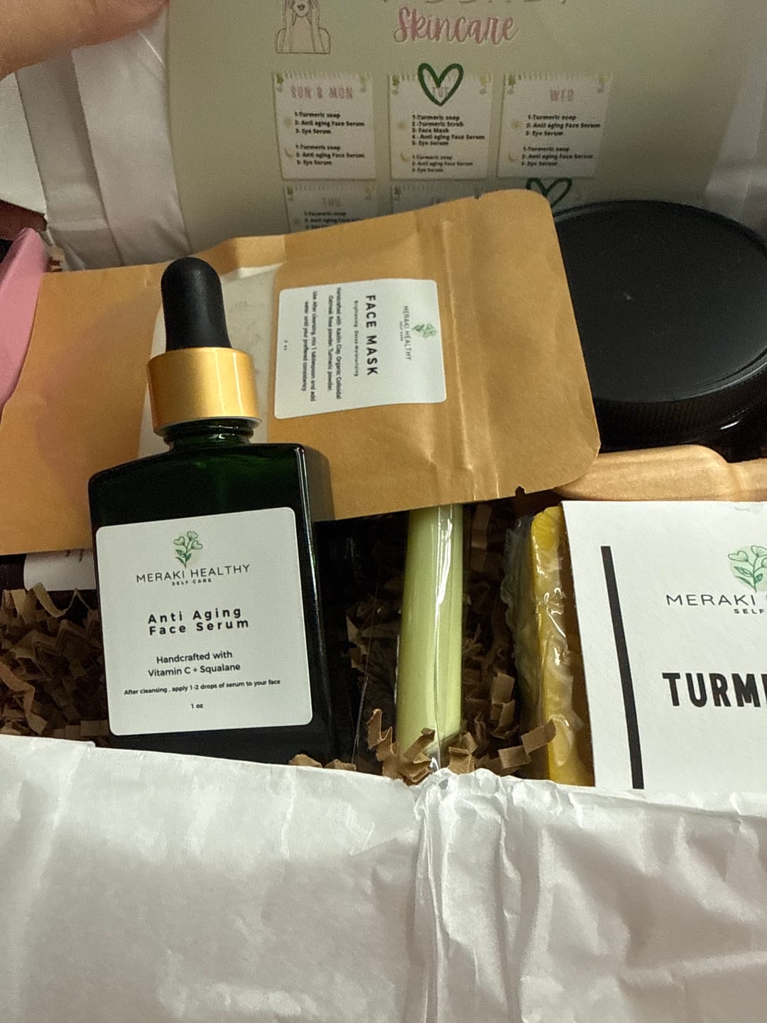 Customer photo review of Dark Spot & Hyperpigmentation Correcting Skincare Set | Hyaluronic & Turmeric Moisturizer