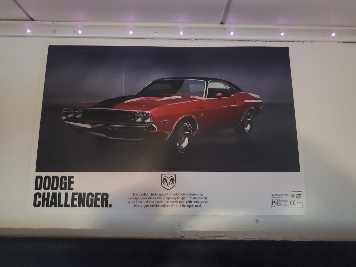 Customer photo review of Vintage Dodge Challenger Poster