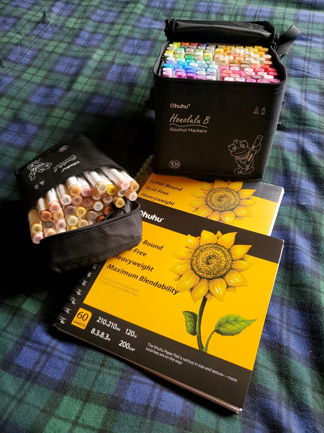 Customer photo review of Ohuhu Spiral-Bound Marker Pad for Alcohol Markers