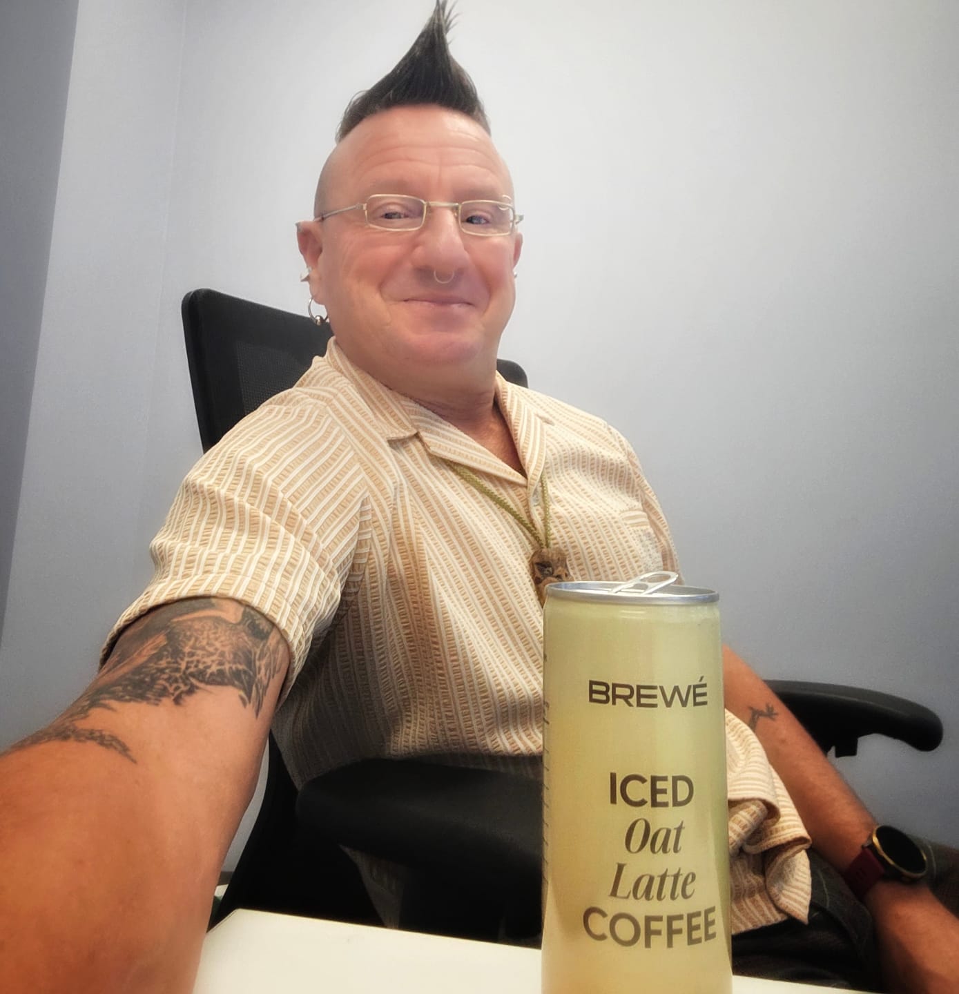 Customer photo review of Iced Oat Caramel Latte