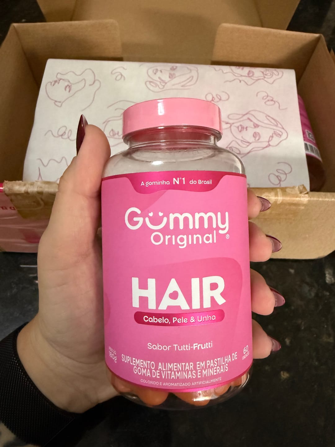 Customer photo review of Gummy Hair® - Tutti-Frutti 180 g