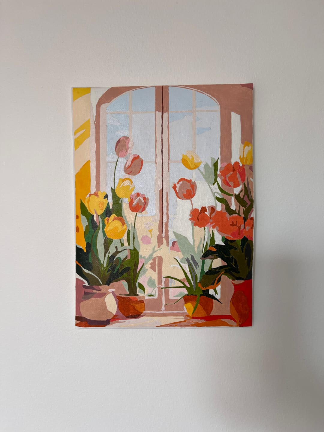Customer photo review of 6 Mini Paintings - Colorful Doors Set