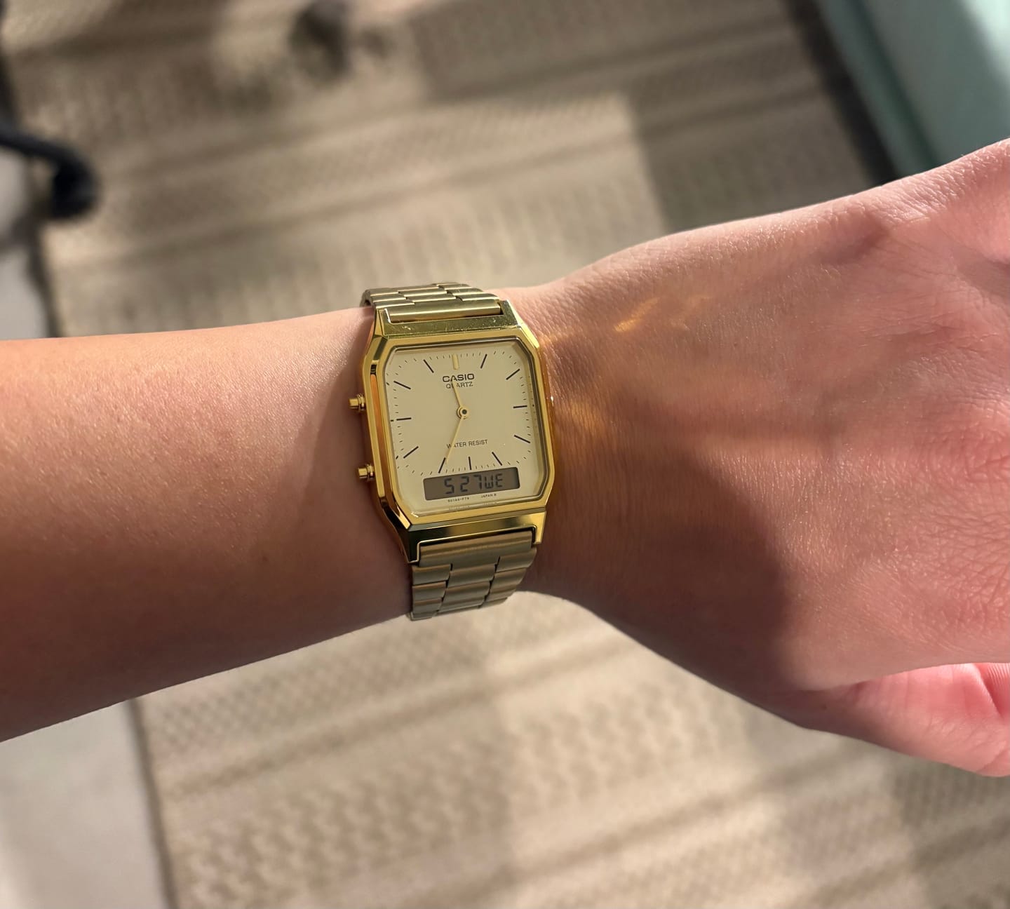 Customer photo review of Reloj Casio Vintage AQ-230GA-9DMQ Dorado