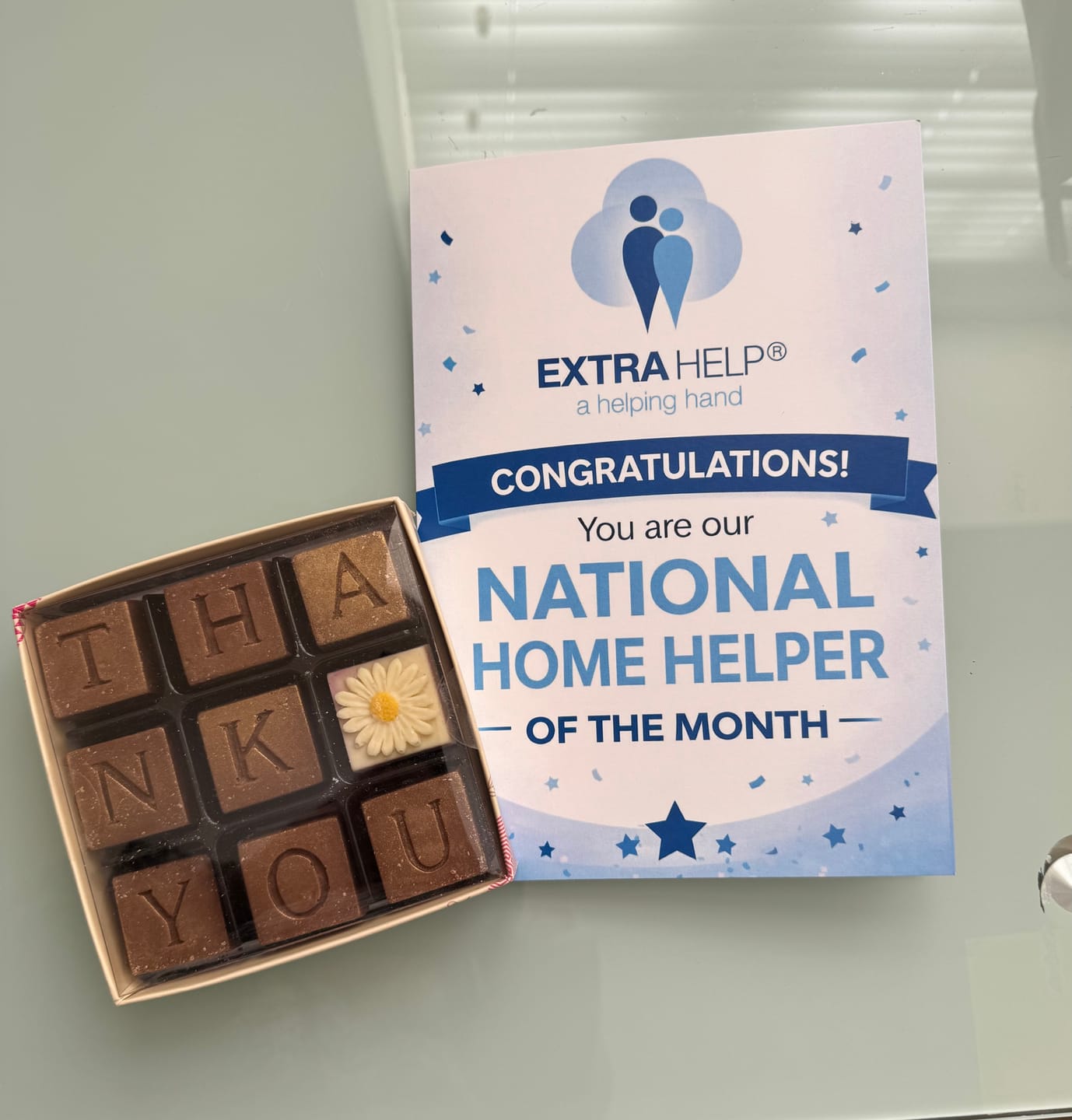 Customer photo review of Thank You Chocolate Box