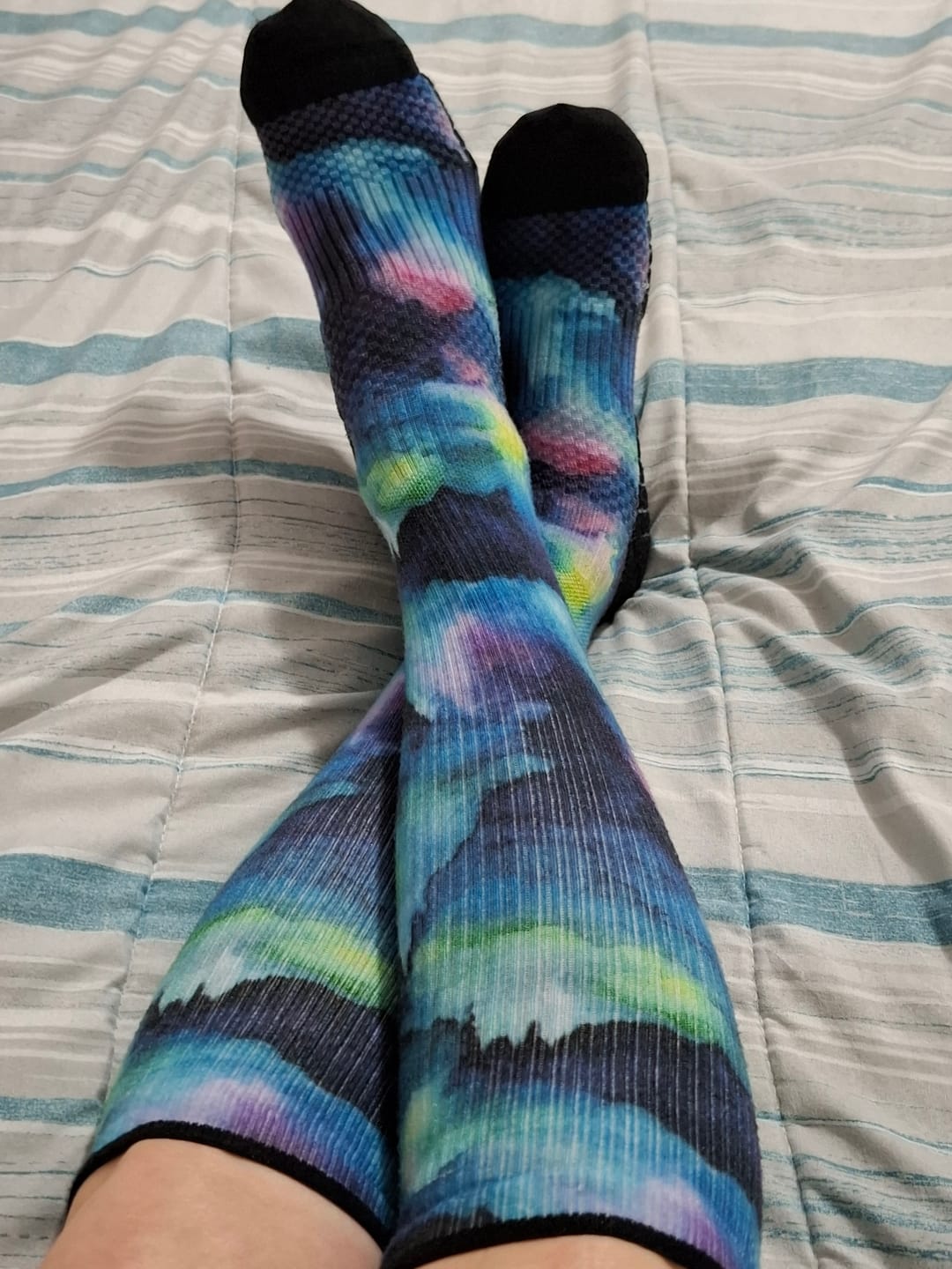 Customer photo review of Northern Lights Compression Socks