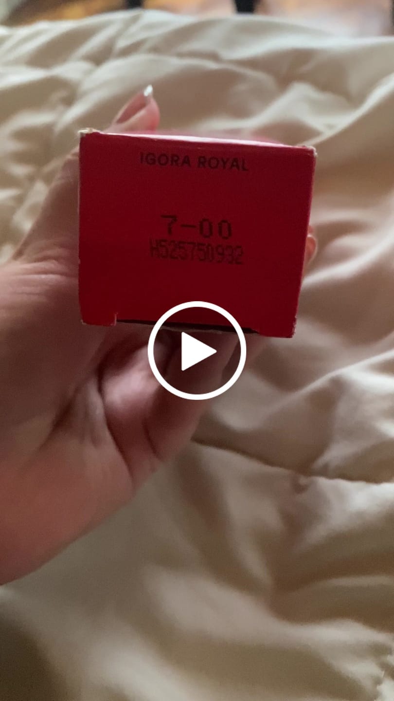 Customer video review of IGORA ROYAL - Coloración Permanente - 60ml
