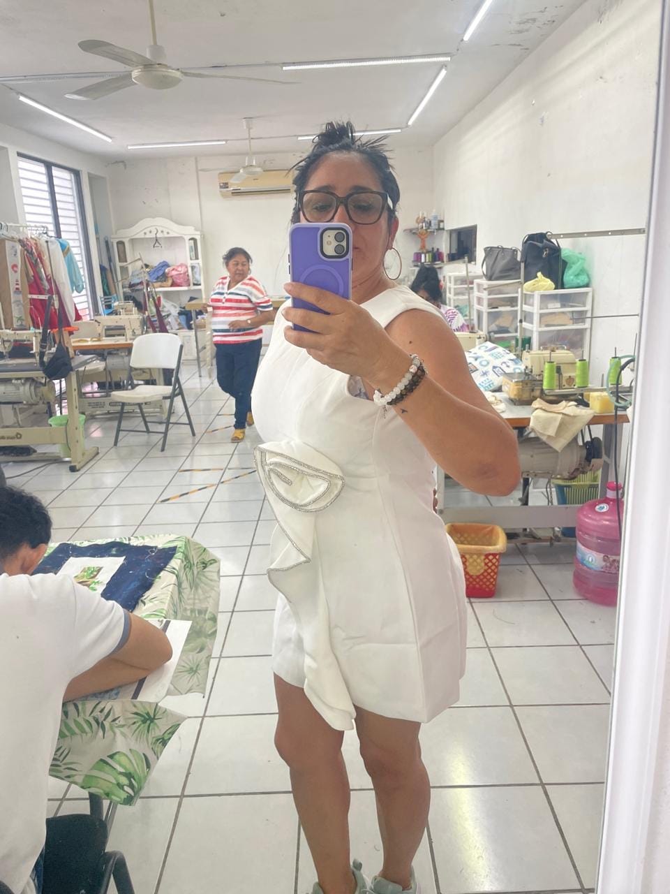Customer photo review of VESTIDO IDOLINA BLANCO