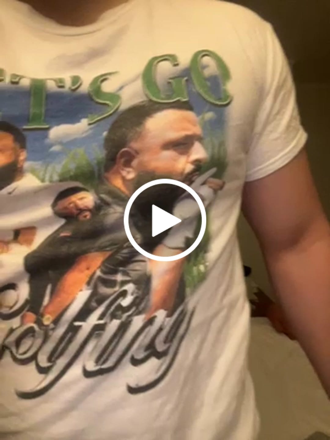 Customer video review of LET'S GO GOLFING DJ KHALED - T-SKJORTE
