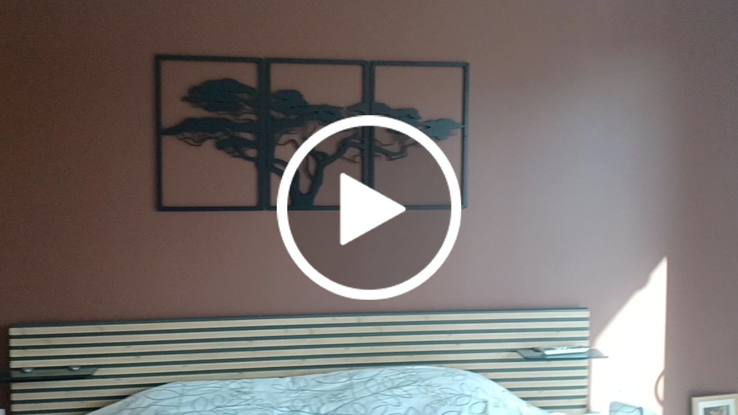 Customer video review of Décoration murale en métal noir - Arbre de vie Africain