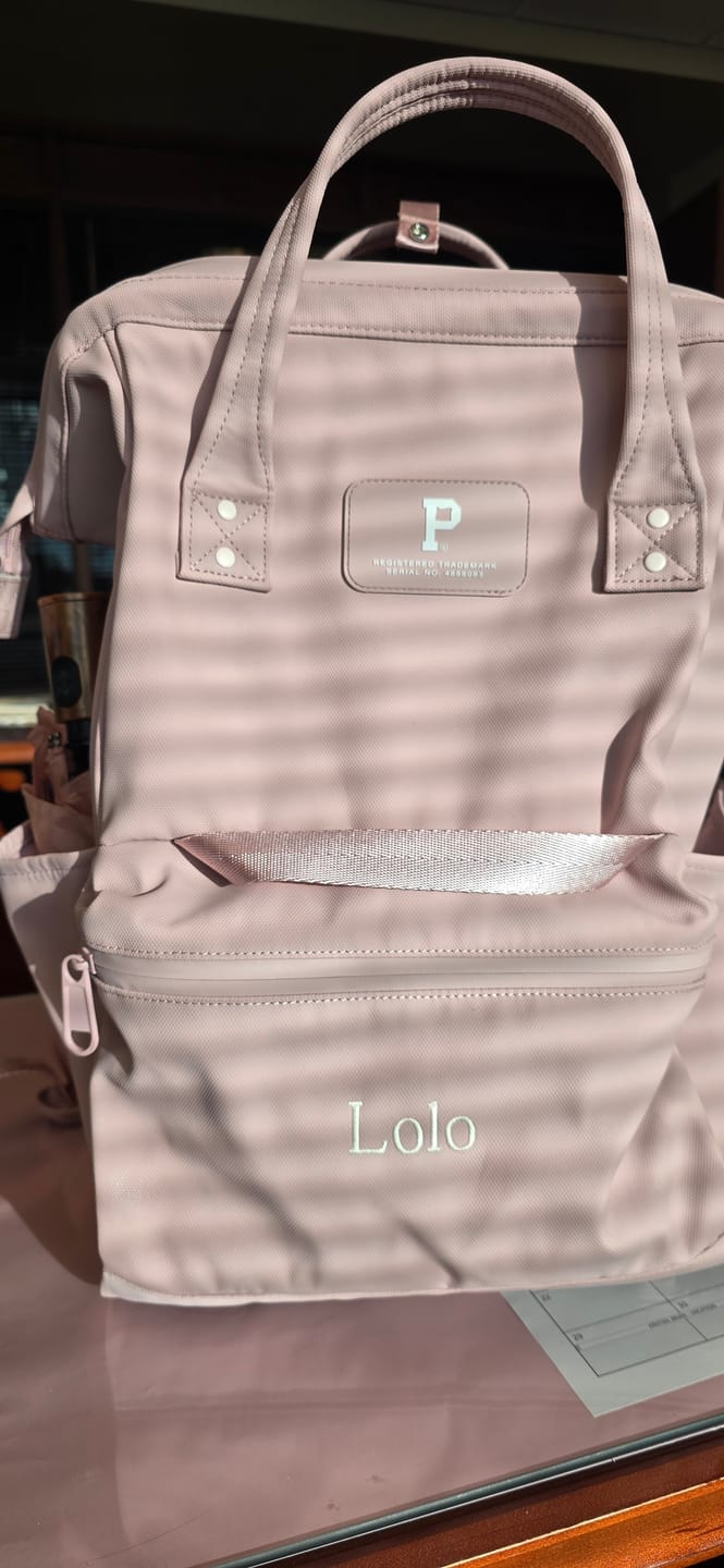 Customer photo review of Personalized Cascade Backpack - Standard