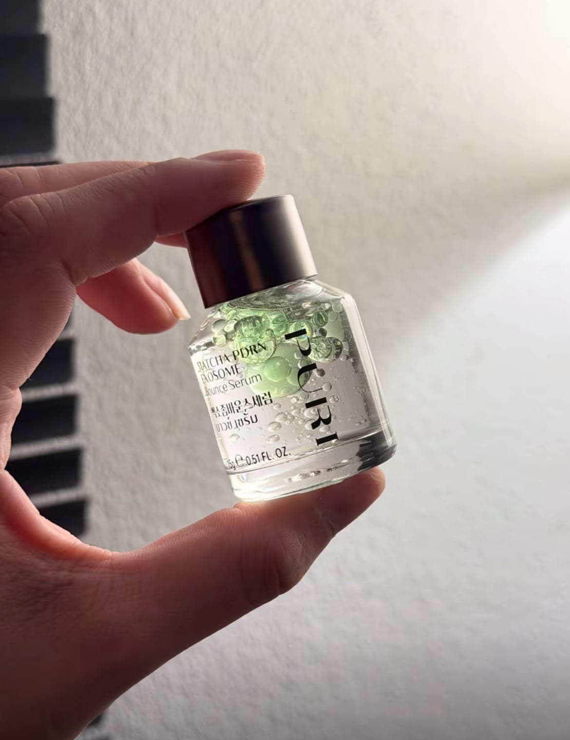 Customer photo review of [Duo Matcha PDRN] เอสเซนส์ผิวแข็งแรง และ เซรั่มผิวบาวซ์ Uji Matcha PDRN Essence + Matcha PDRN Exosome Bounce Serum
