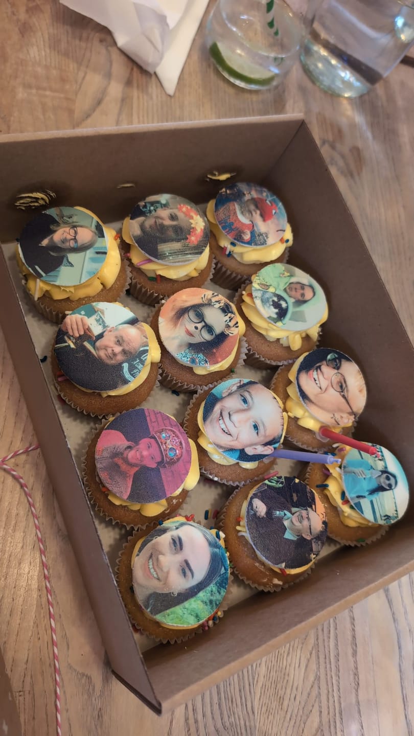 Customer photo review of Edible Photo Cupcakes