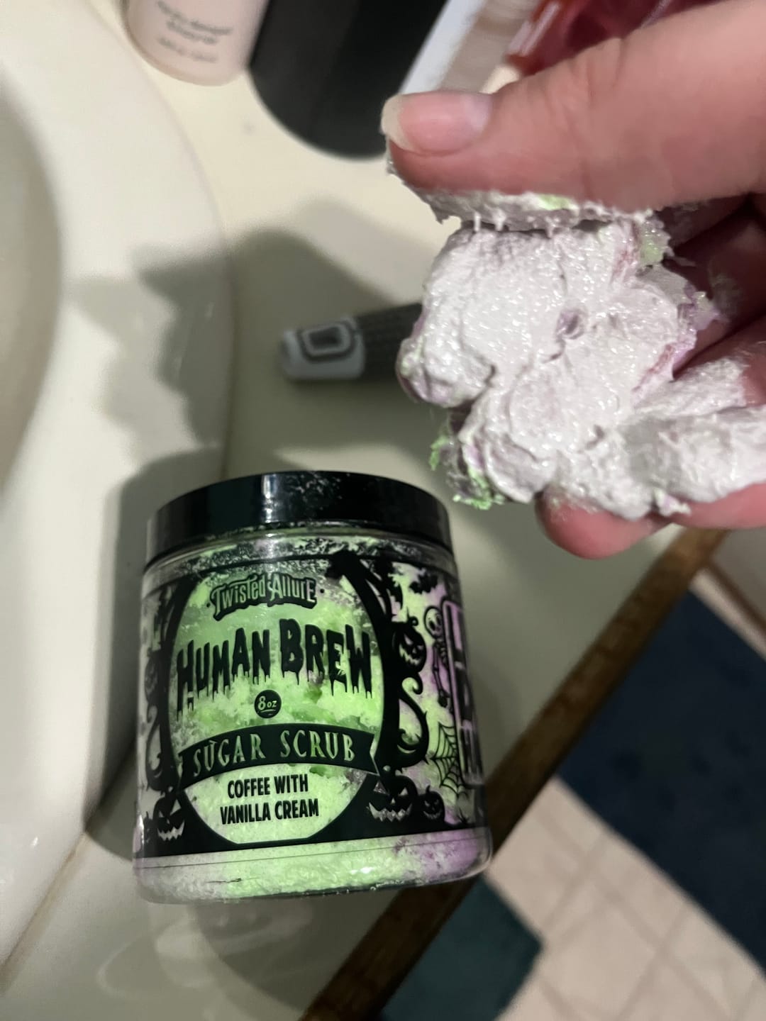 Customer photo review of Human Brew Sugar Scrub