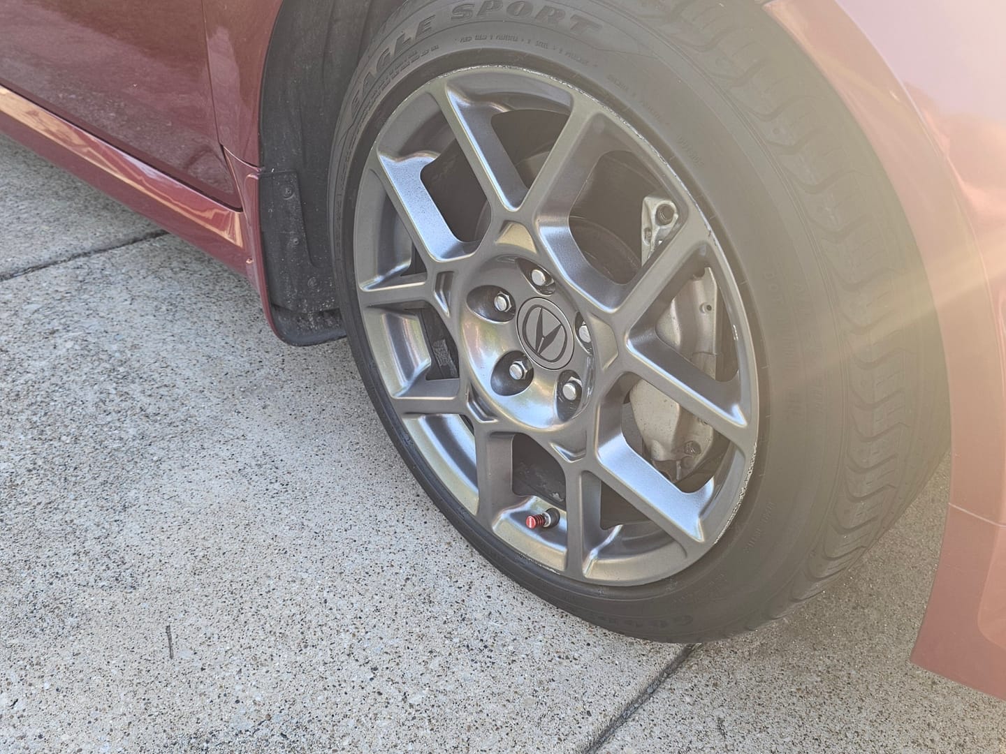 Customer photo review of 80Eighty® Red Valve Stem Caps