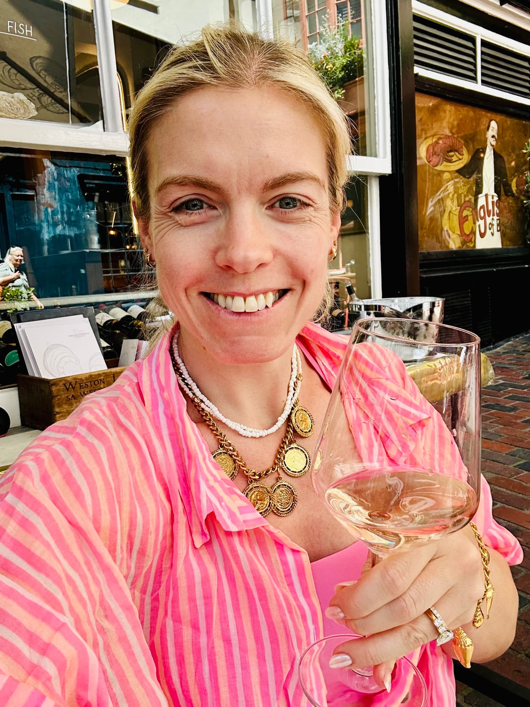 Customer photo review of 1970s Statement Coin Necklace.