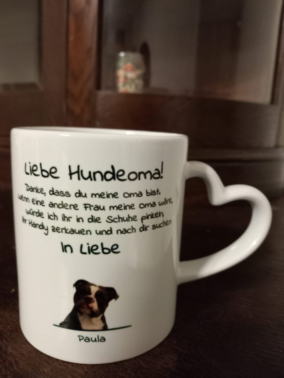 Customer photo review of Personalisierte Tasse - Liebe Hundemama