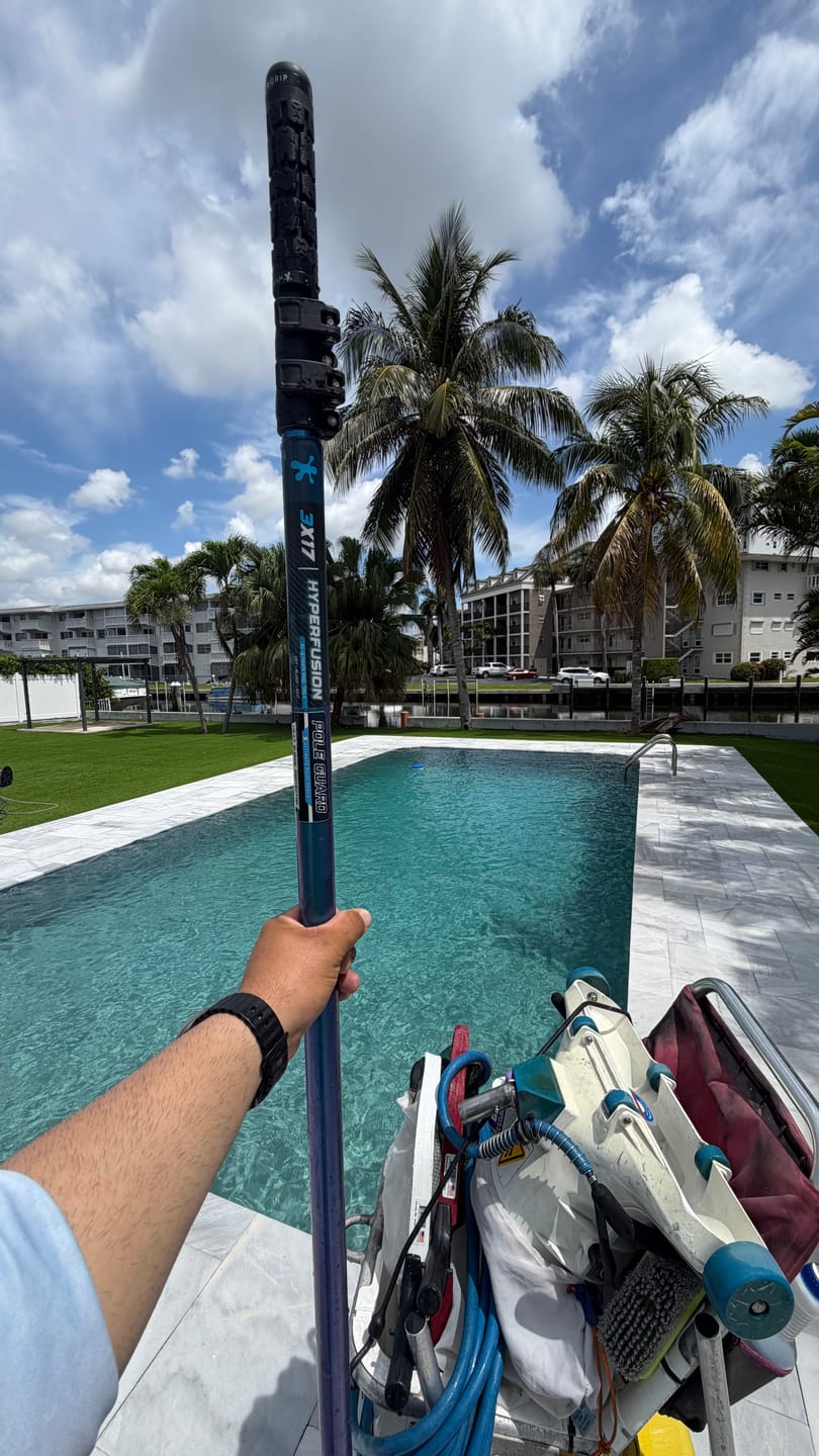 Customer photo review of HyperFusion / Swimming Pool Pole / High Impact Resistant