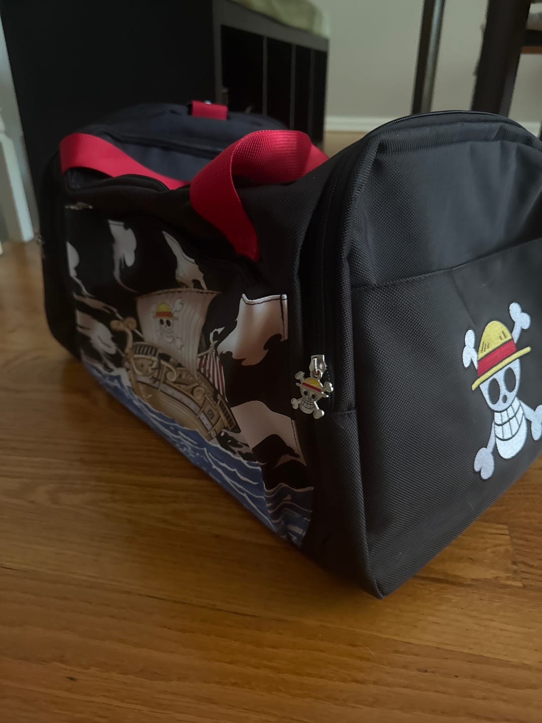 Customer photo review of Pirate Skull Duffel Bag