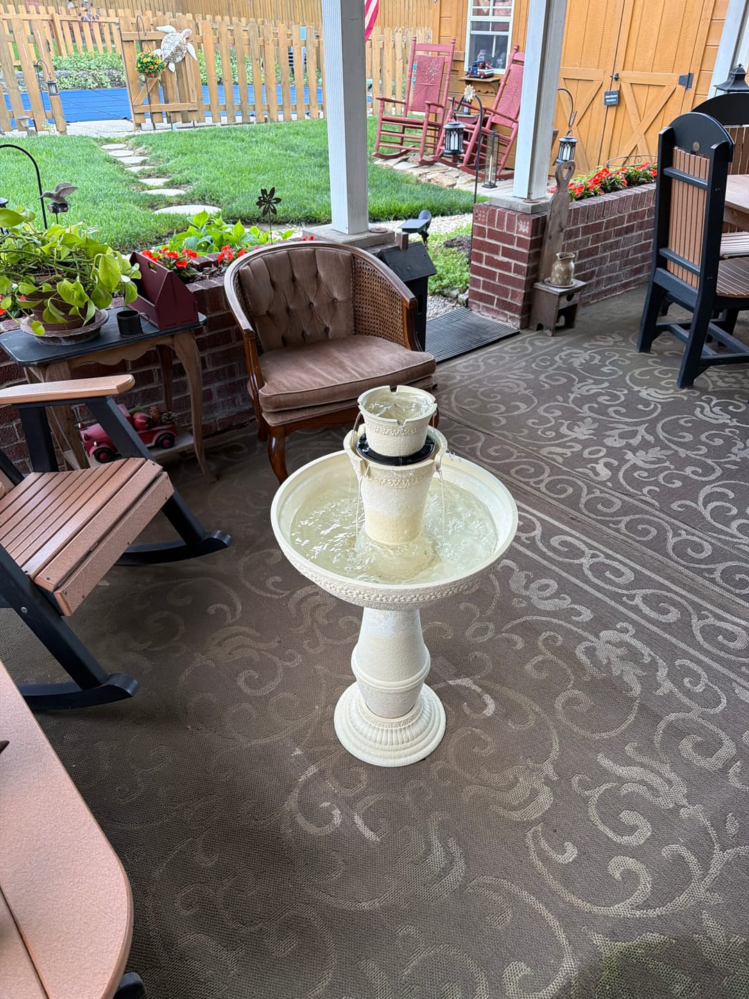 Customer photo review of Adria Cordless 8-in-1 Modular Fountain with Timer