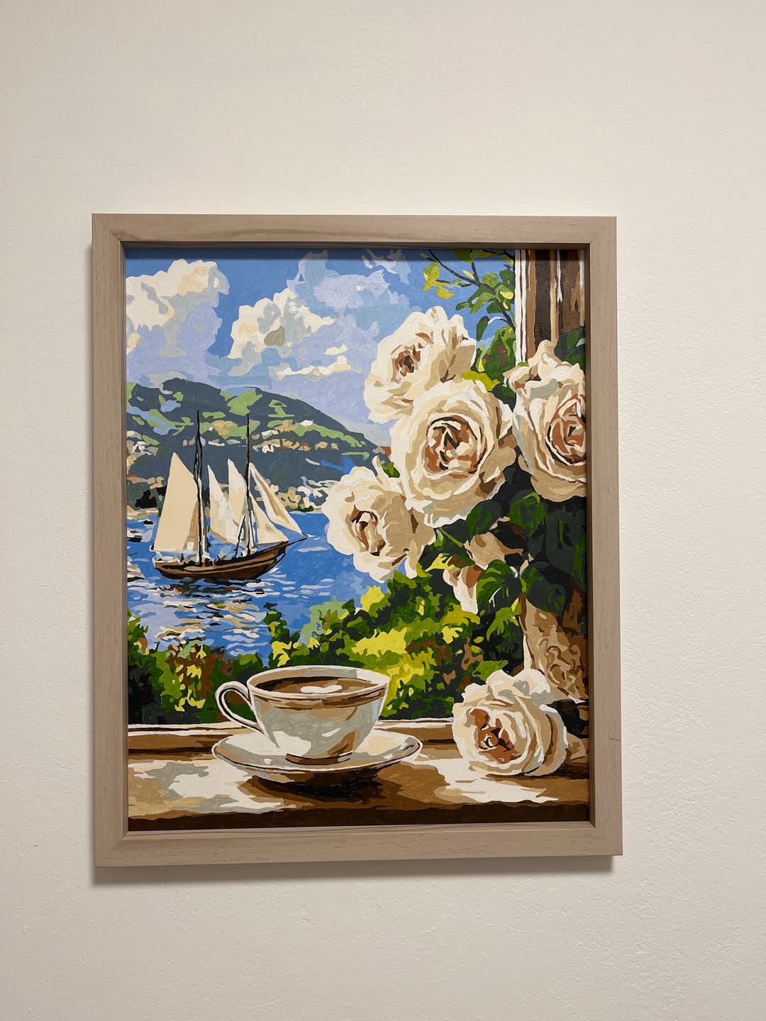 Customer photo review of Malen nach Zahlen - Kaffee am Fenster