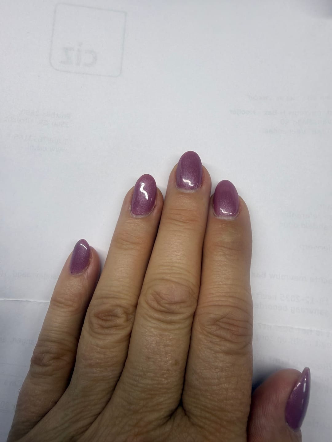 Customer photo review of Crystal Clear Dipping Powder