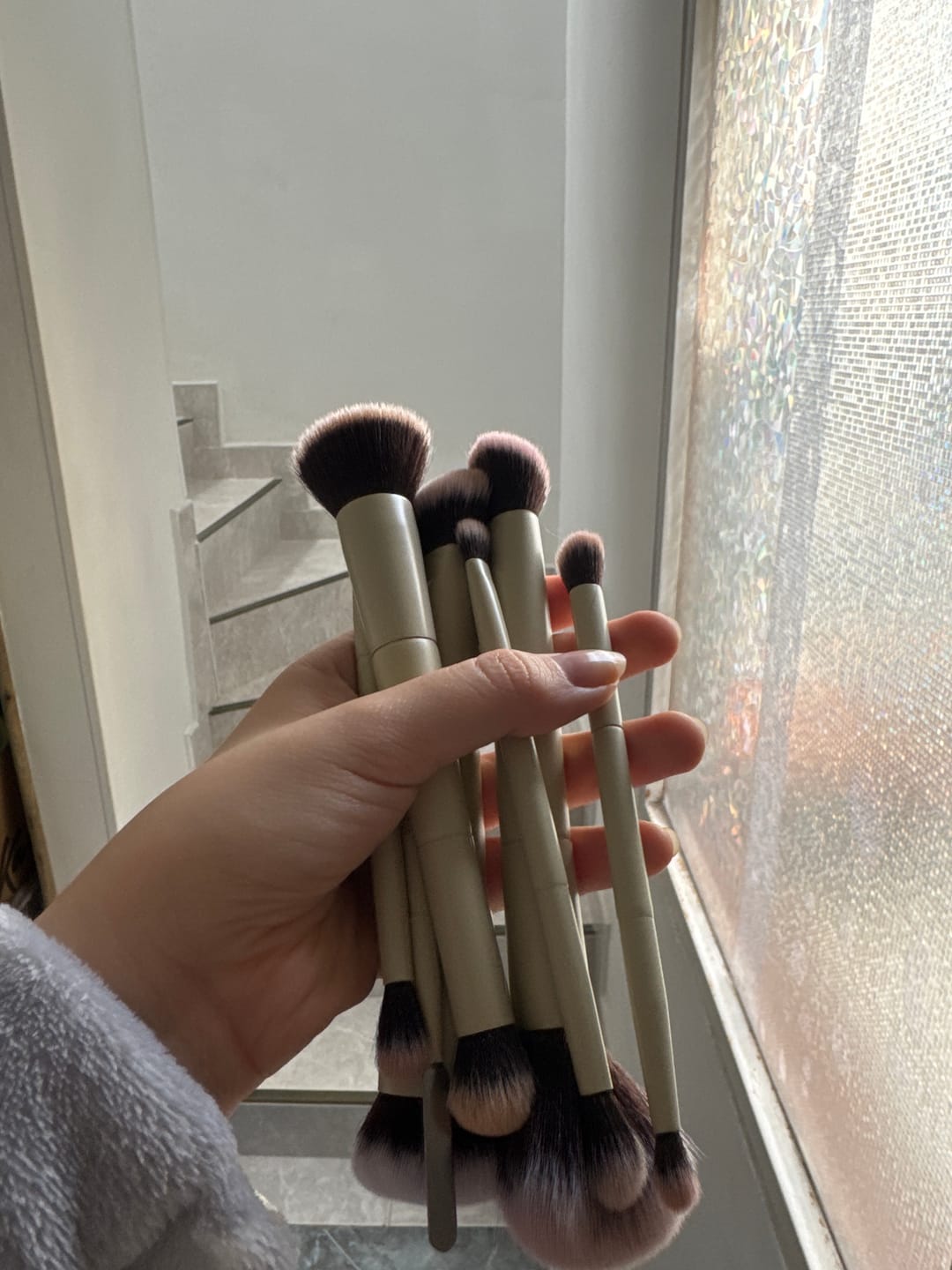 Customer photo review of BROCHA DUO DIFUMINADORAS REDONDA Y LÁPIZ