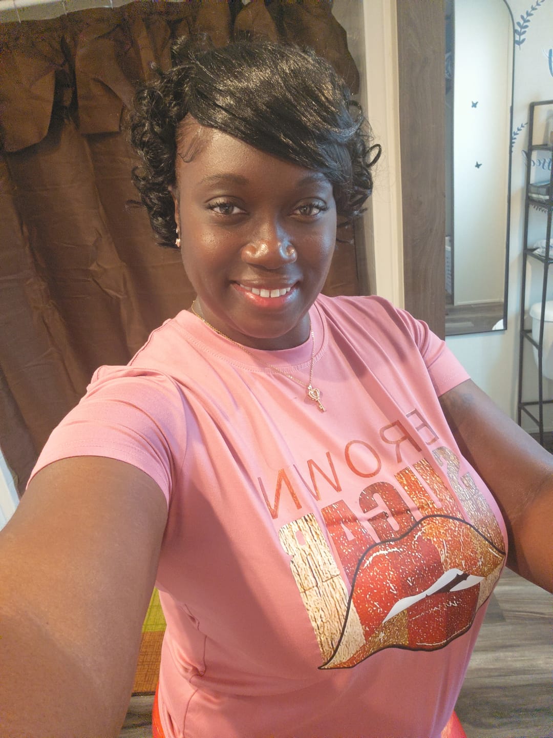Customer photo review of Mayde Beauty Faux Bang - FLIP SIDE BANG