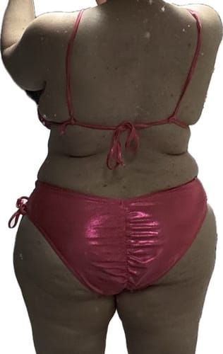Customer photo review of Guava Glow Side Tie Bikini Bottom