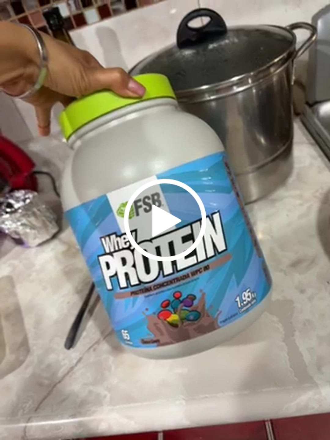Customer video review of Proteína Sabor Crunch