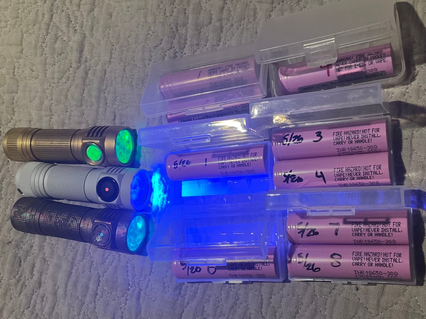 Customer photo review of Samsung 30Q 18650 3000mAh 15A Battery