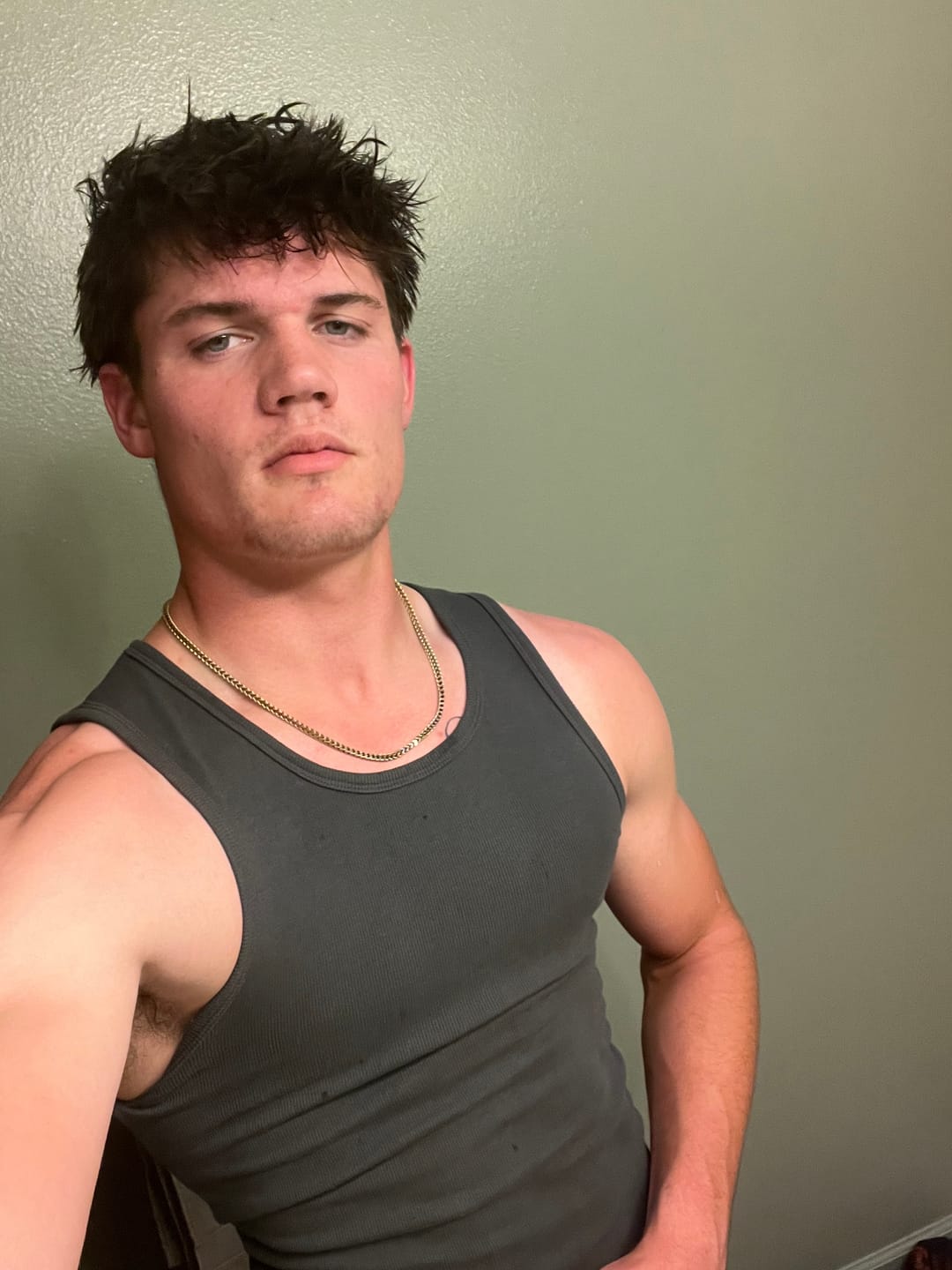 Customer photo review of Premium Ultra-Soft Cotton Fitted Tank 3 Pack