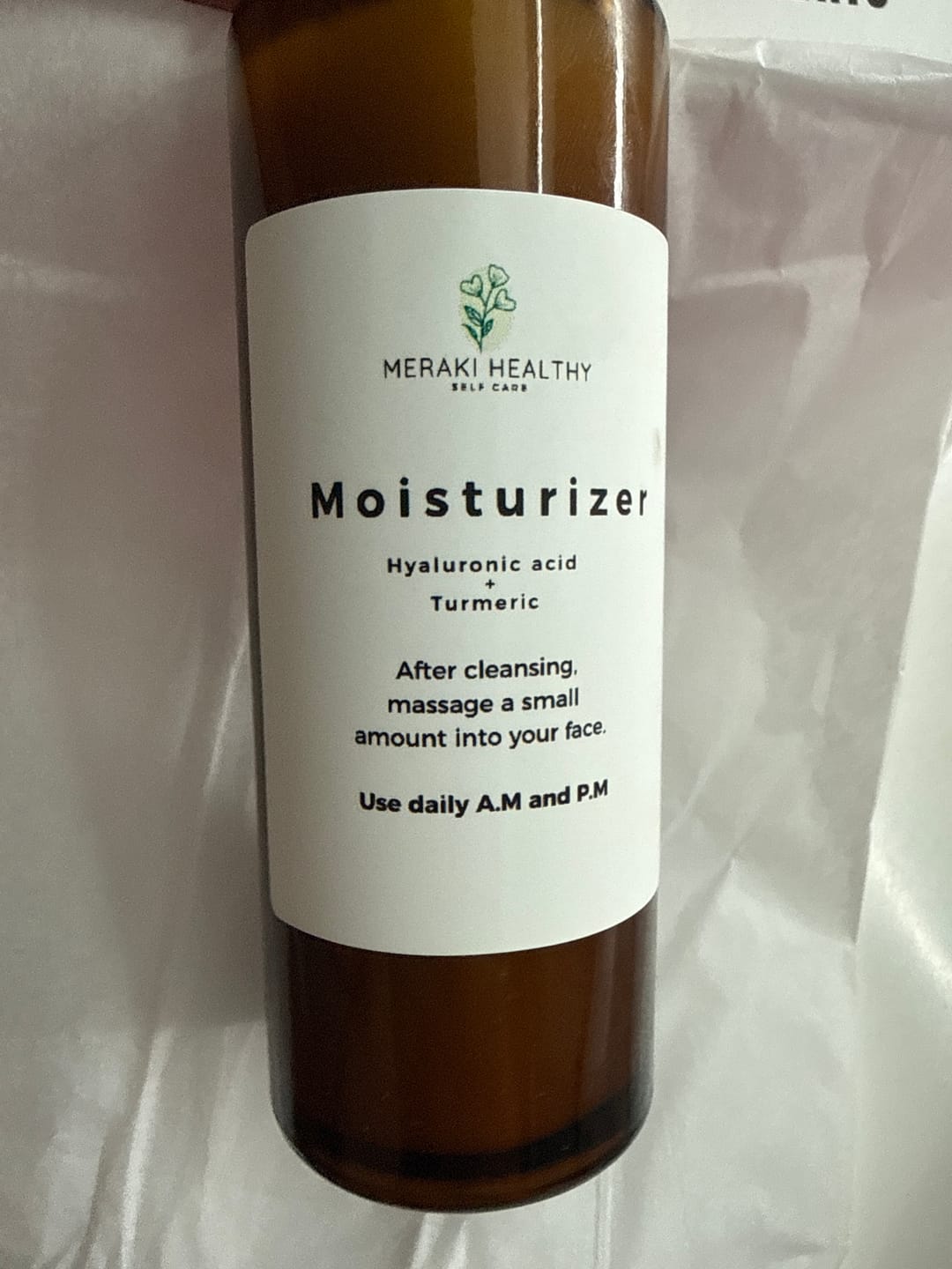 Customer photo review of Moisturizer + Face Serum  Bundle