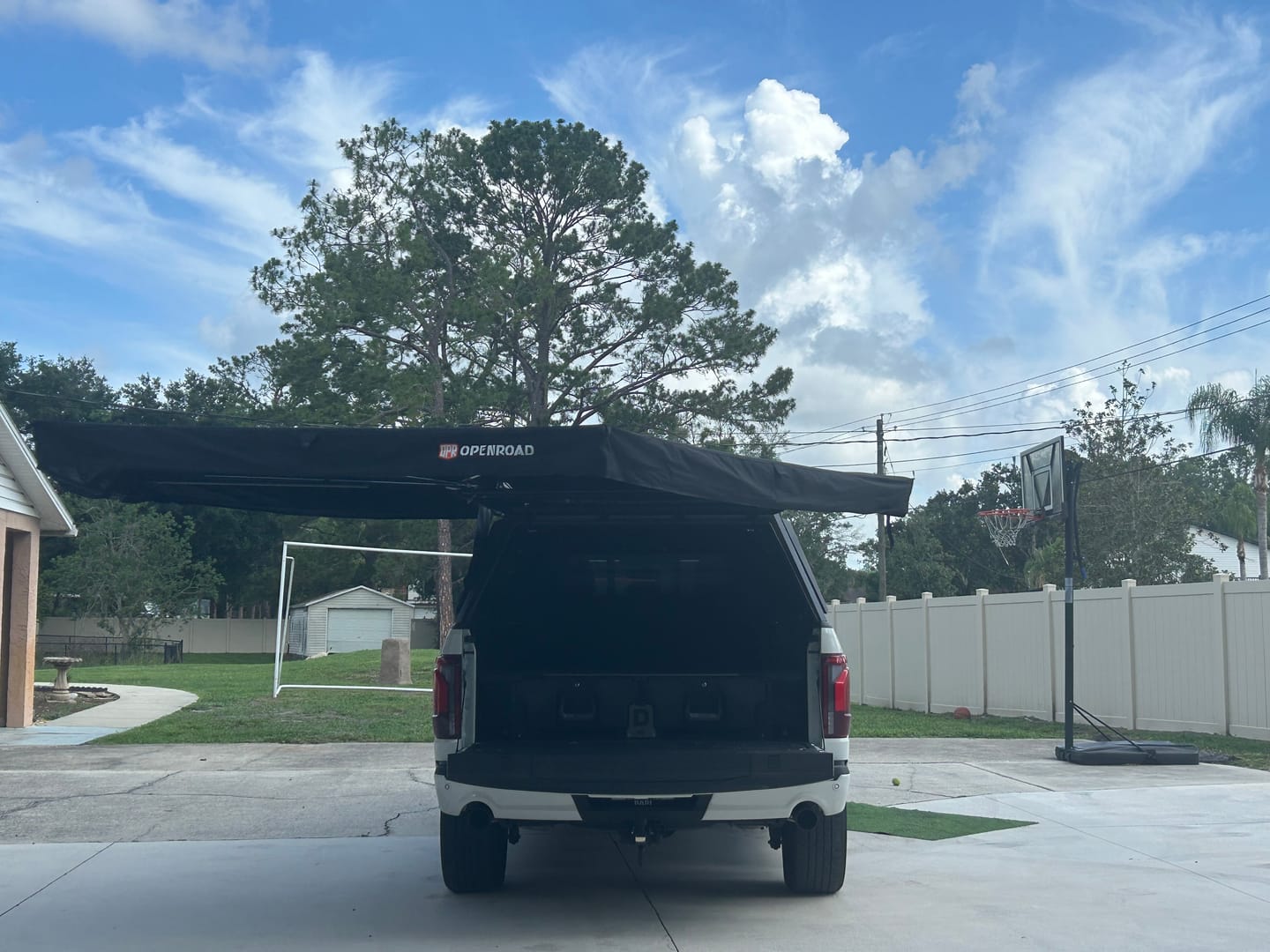 Customer photo review of OPENROAD 270 Free Standing Awning for Camping-Trail Series