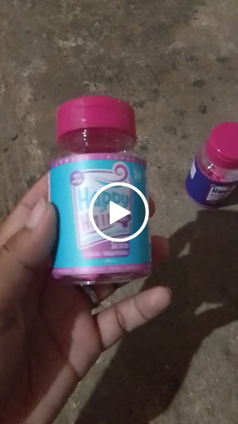 Customer video review of Happy Hair 2 Potes + 1 Melatonina Grátis + 1 Colágeno Grátis