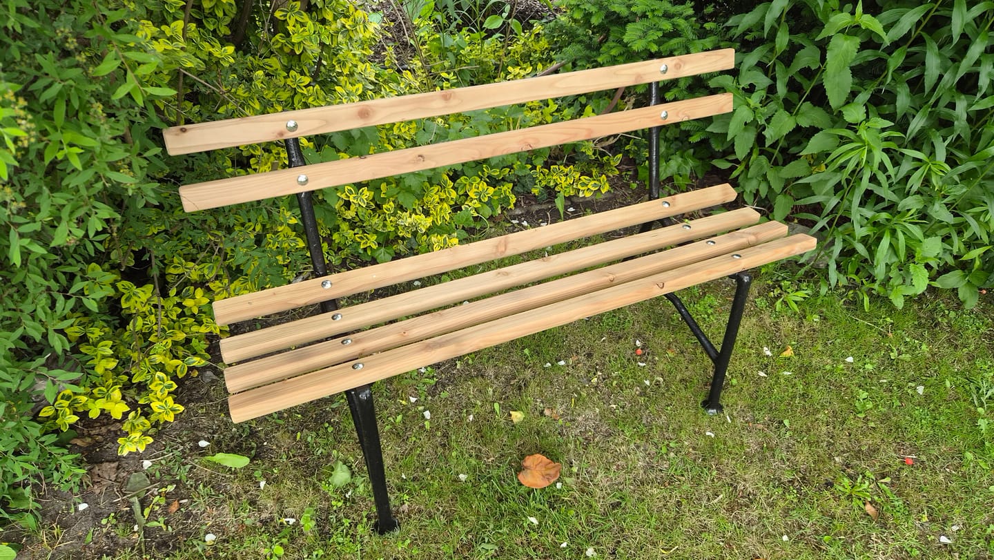 Customer photo review of Ersatzlatte Lärchenholz ohne Bohrung