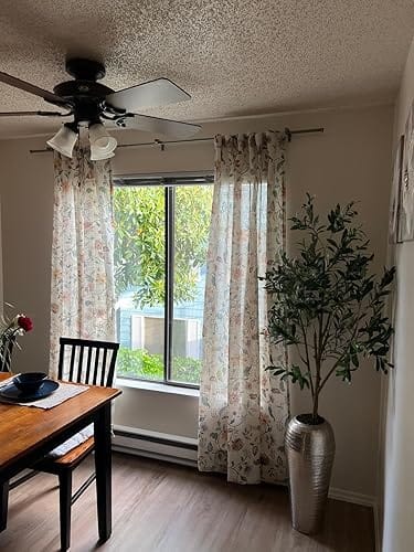 Customer photo review of Hattie Floral Linen Blend Curtains